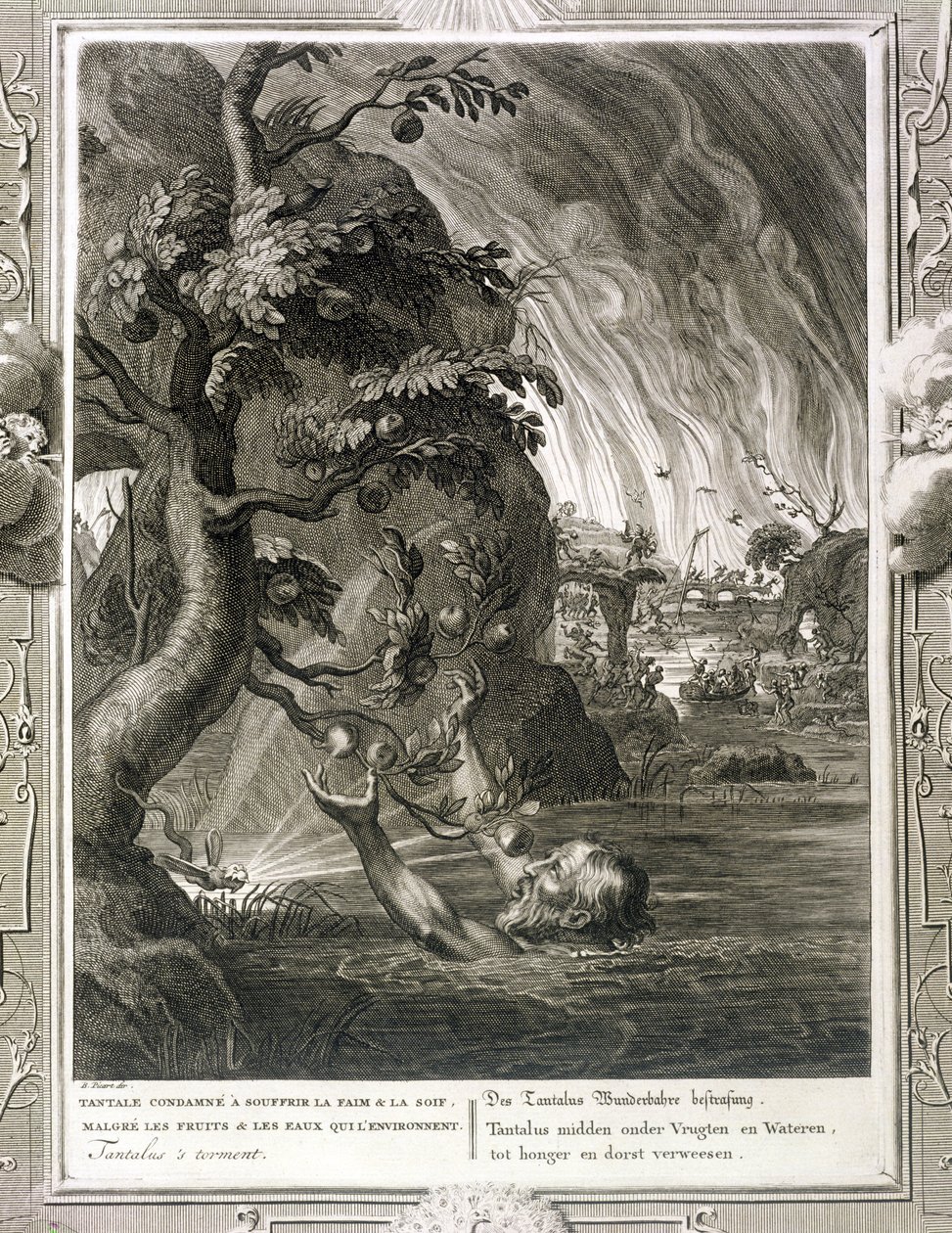 Tantalova muka, 1731 od Bernard Picart