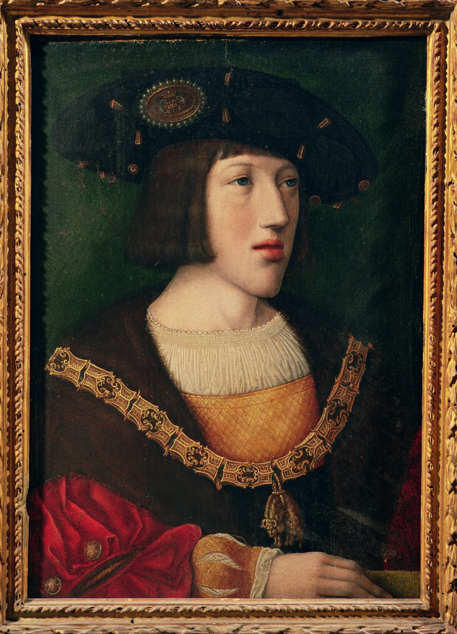 Portrét Karla V. (1500-58), ve věku asi šestnácti let, 1516 od Bernard van Orley
