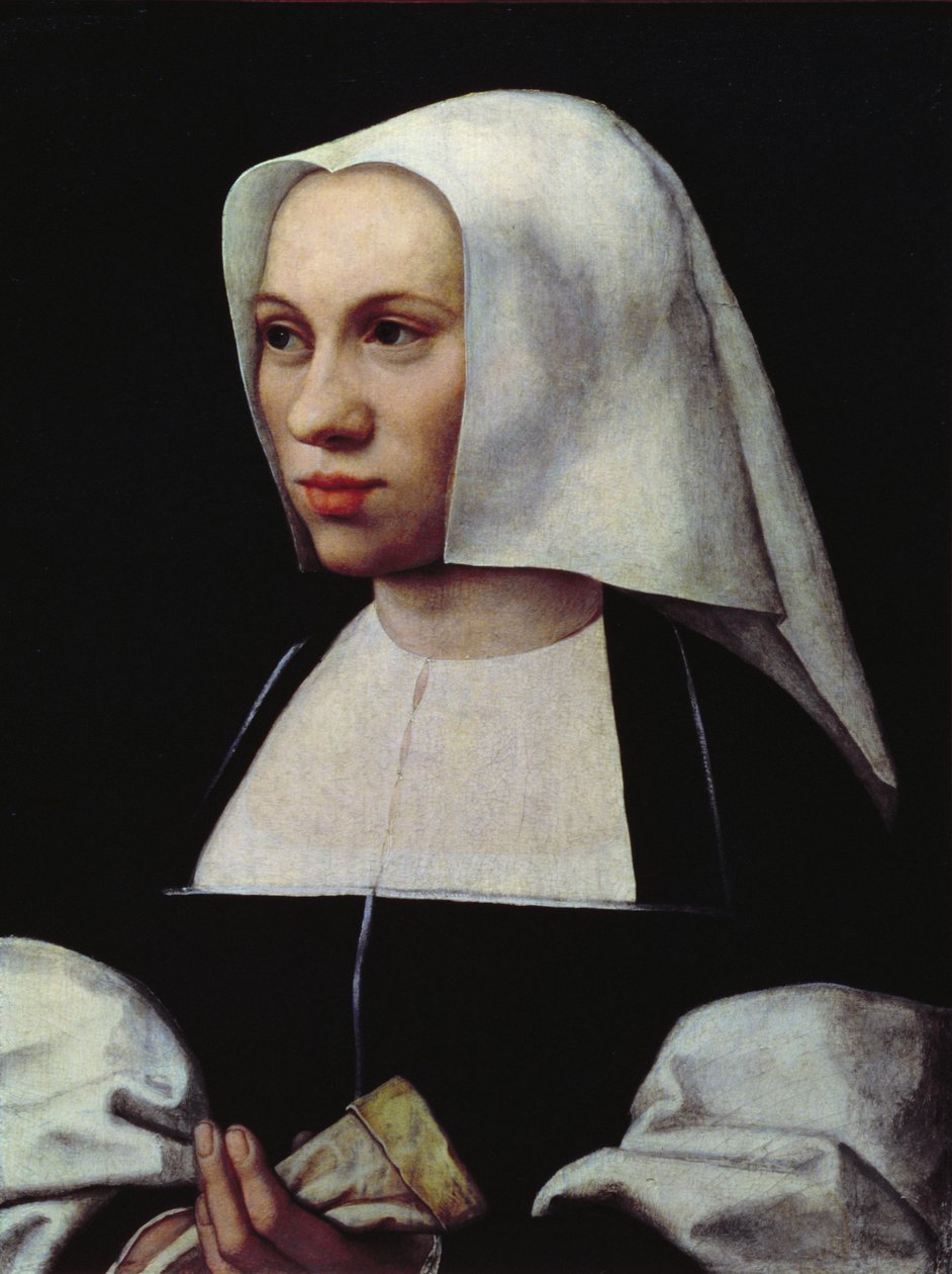 Portrét ženy, kolem 1521-25 (panel) od Bernard van Orley
