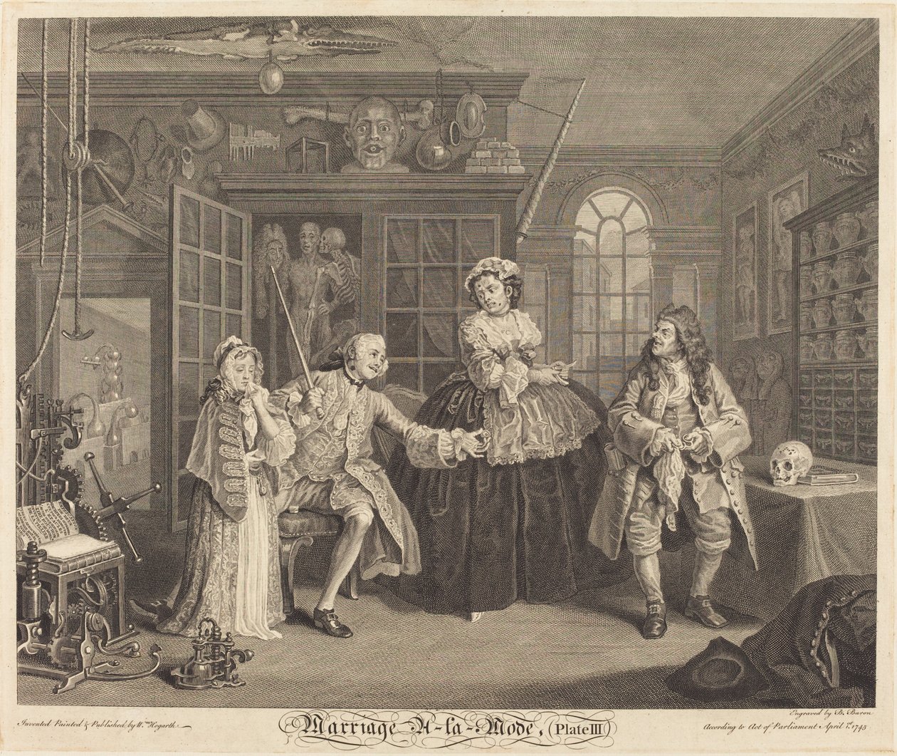 Manželství a la Režim: pl. 3, 1745. od Bernard Baron