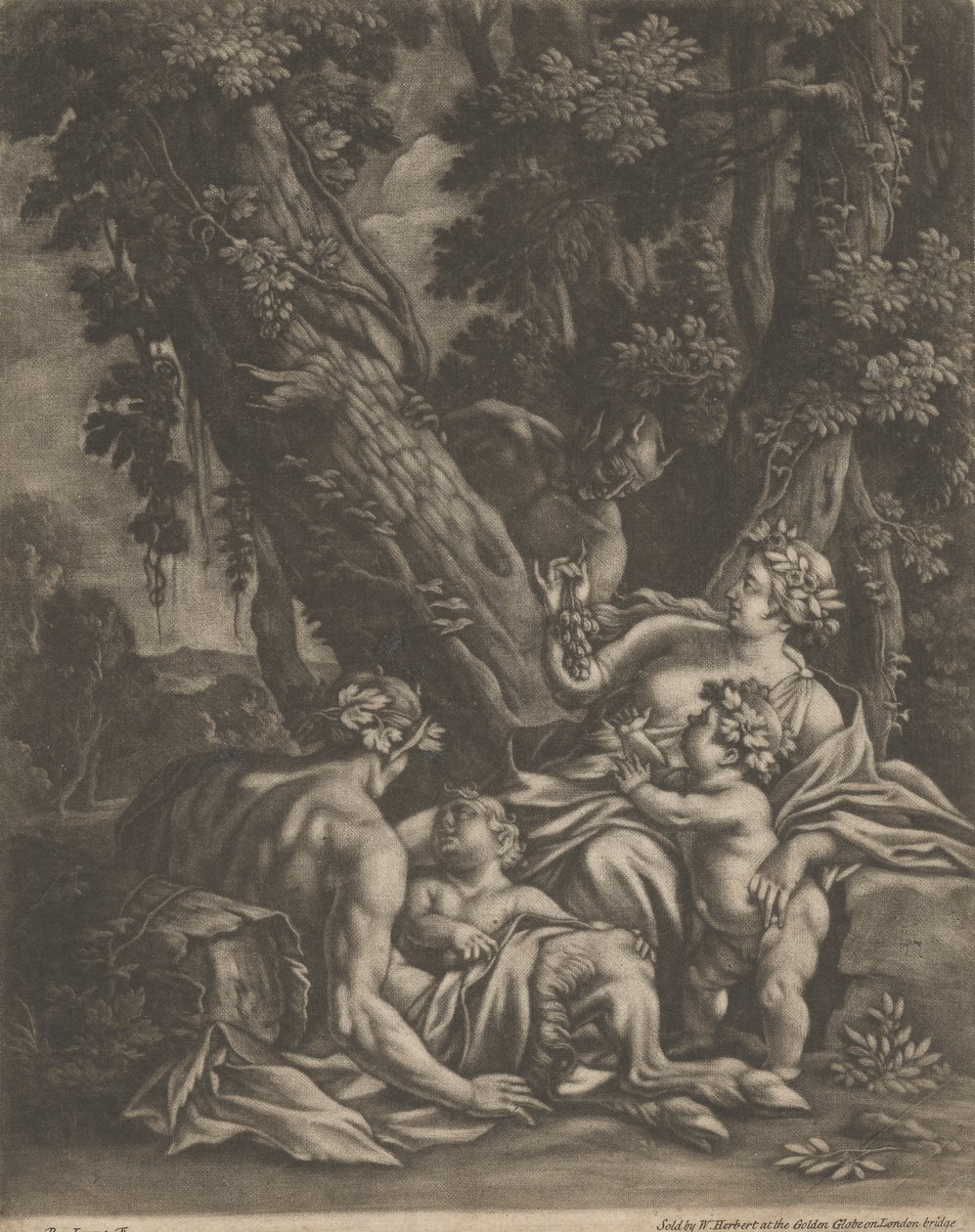 Rodina satyrů od Bernard Lens