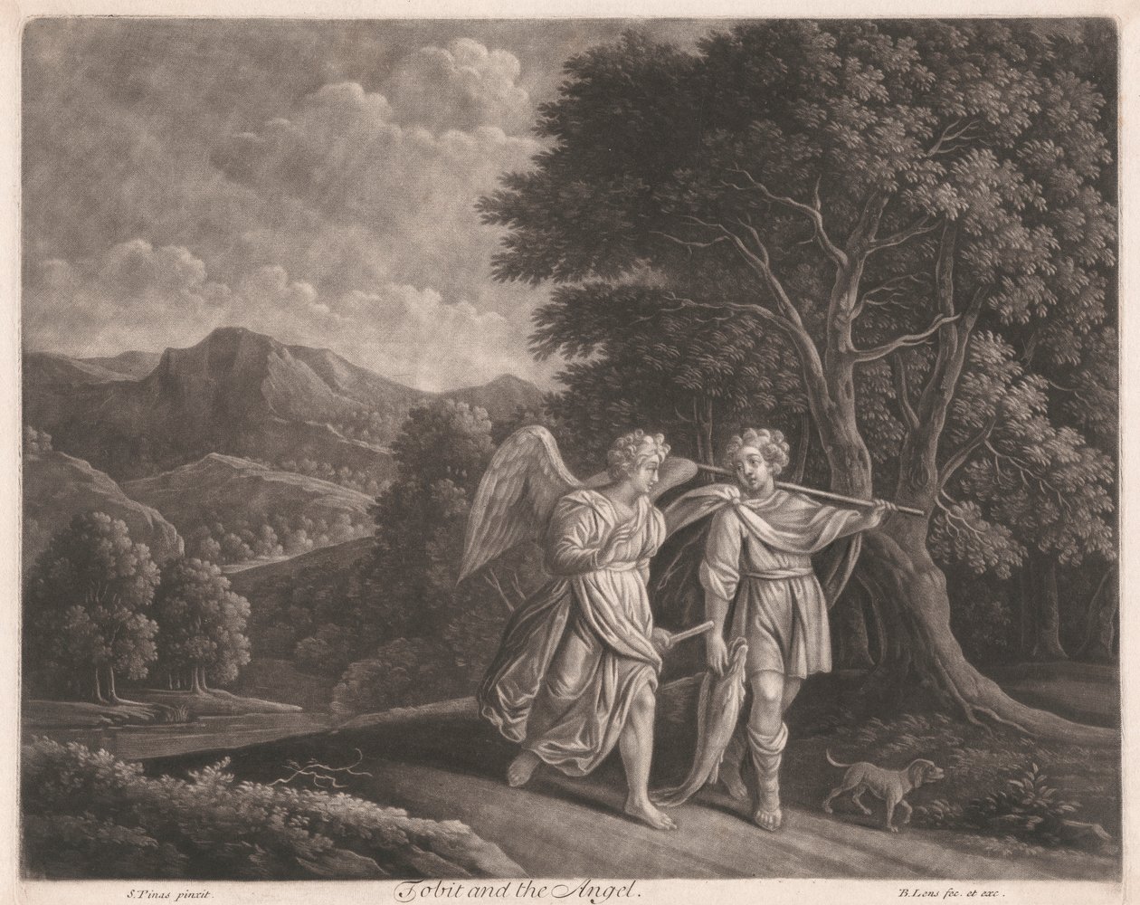 Tobit a anděl od Bernard Lens