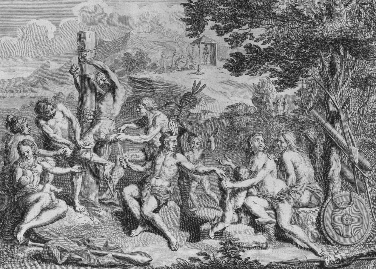 Zajatec obětovaný Antis, 1723. od Bernard Picart