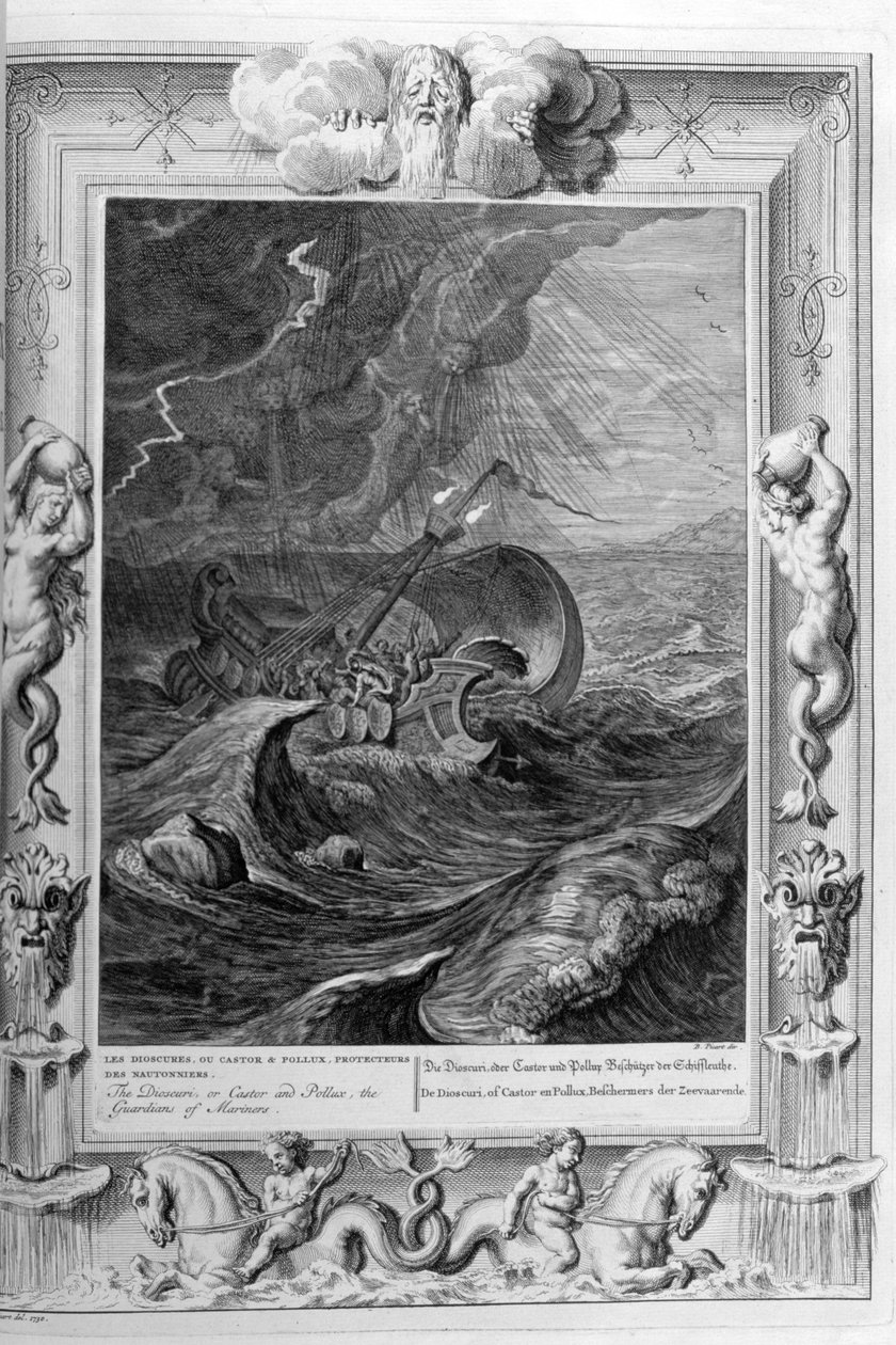 Castor and Pollux (rytina) od Bernard Picart