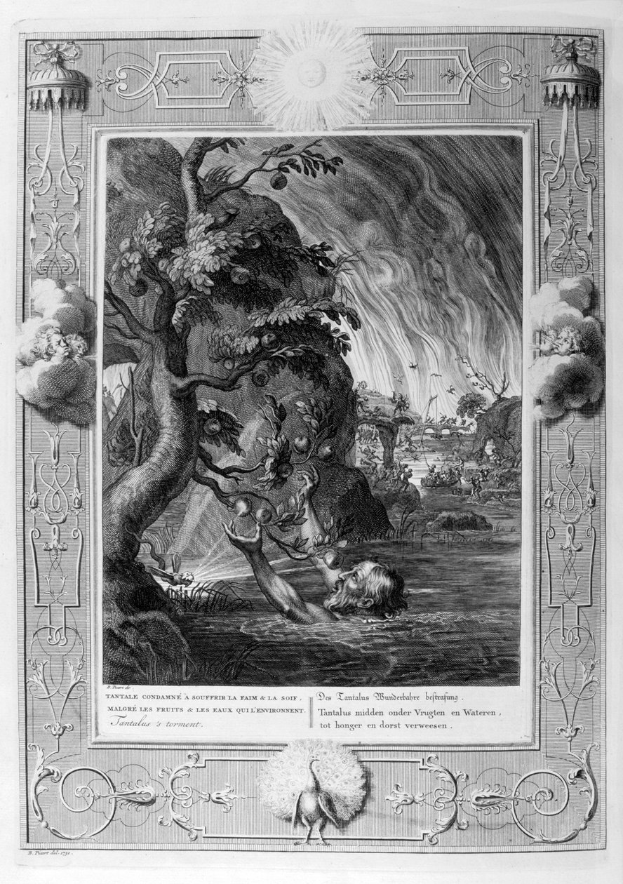 Tantalova muka, 1733 od Bernard Picart