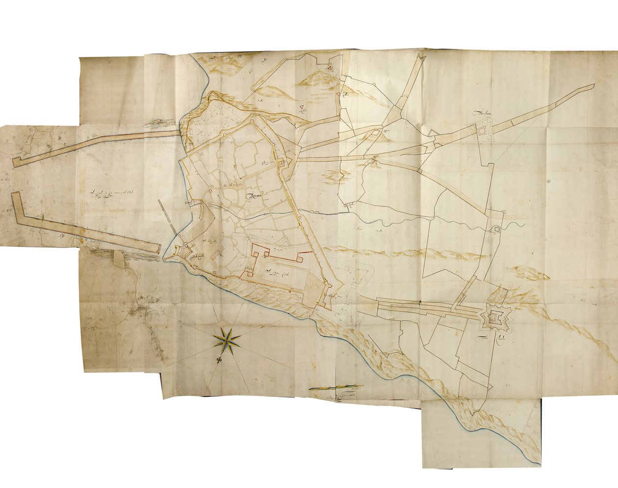 Mapa Tangeru [Tangiers] od Bernard de Gomme