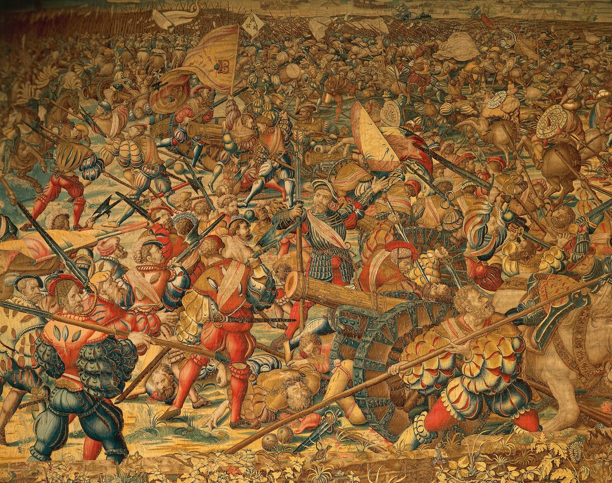 Bitva u Pavie v roce 1525 od Bernard van (after) Orley