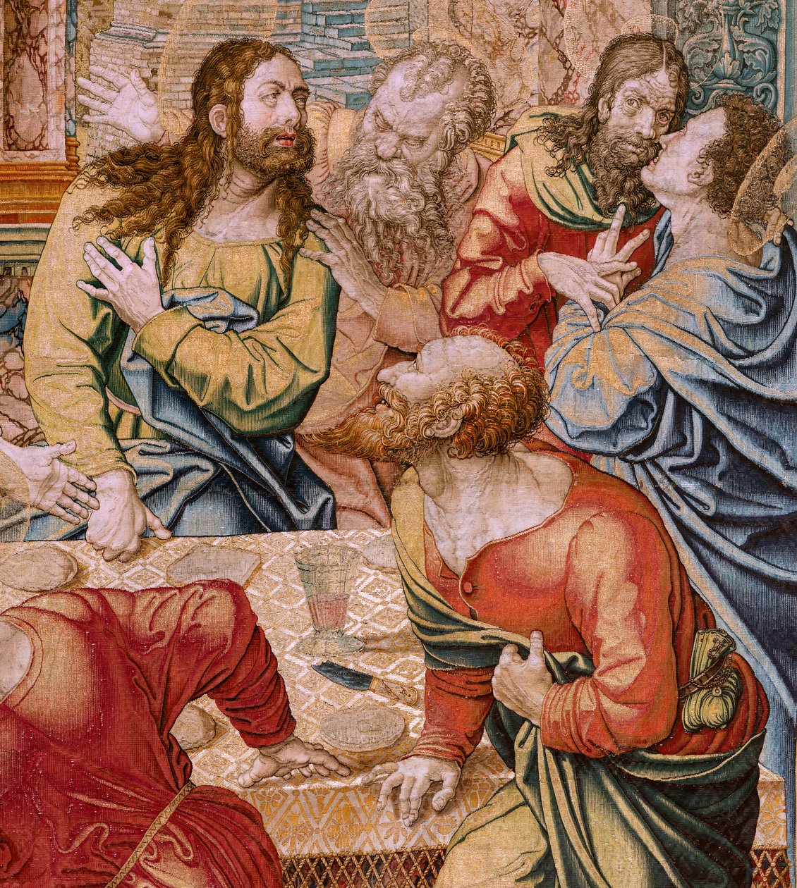 Vlámský gobelín. Poslední večeře od Bernard van (after) Orley
