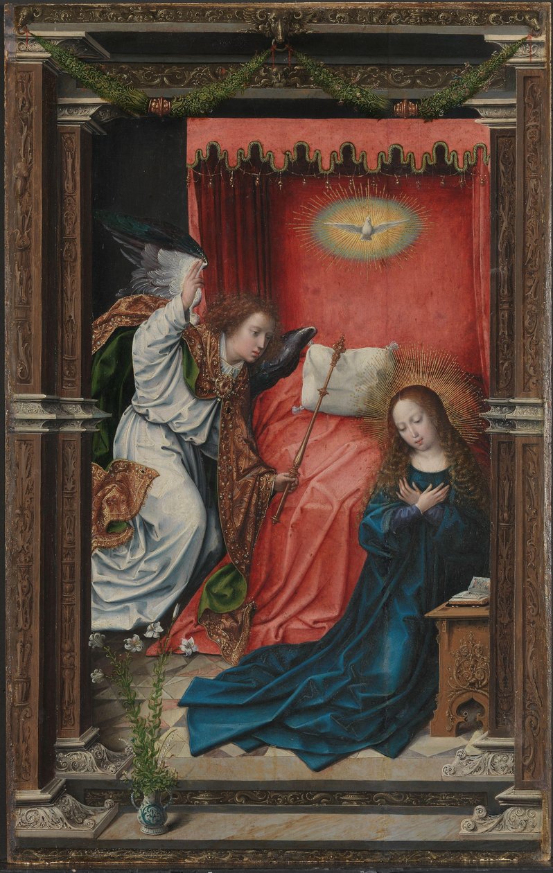 The Annunciation, c.1518 (olej na panelu) od Bernard van Orley