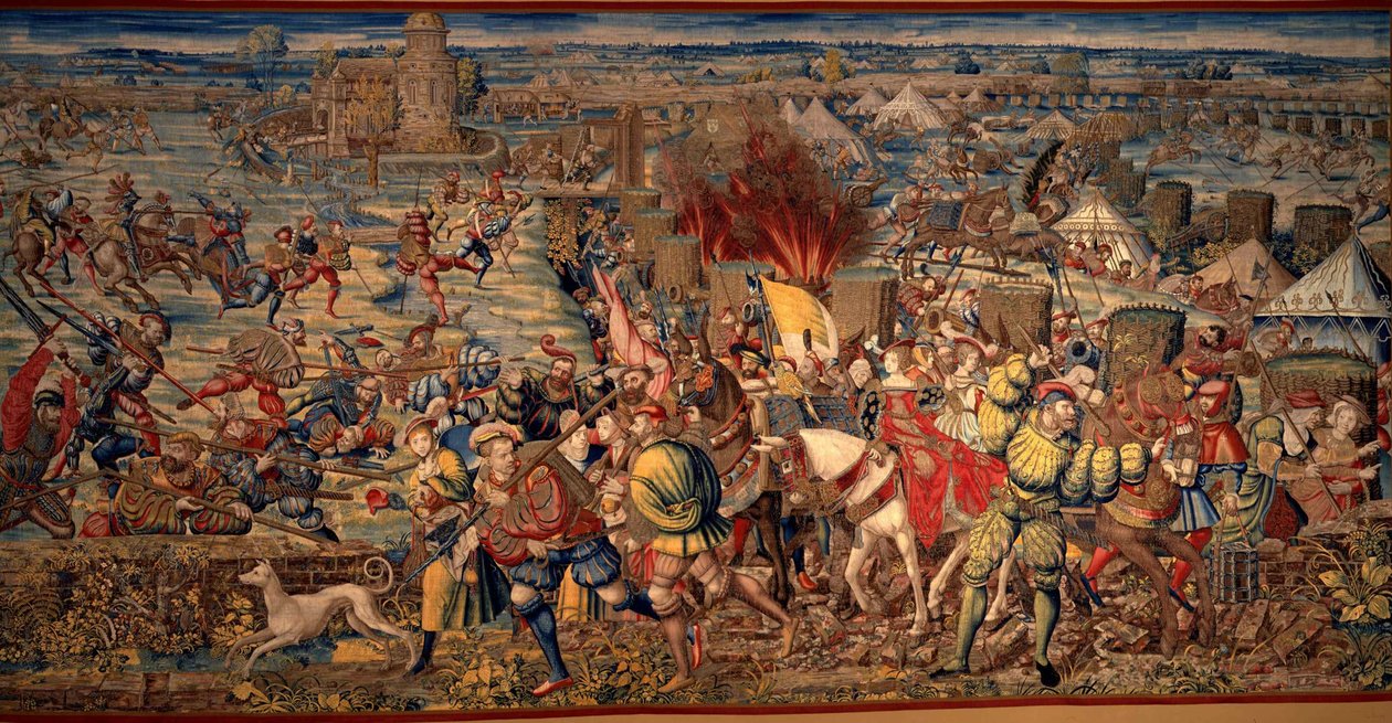 Bitva u Pavie, asi 1530. od Bernard van Orley