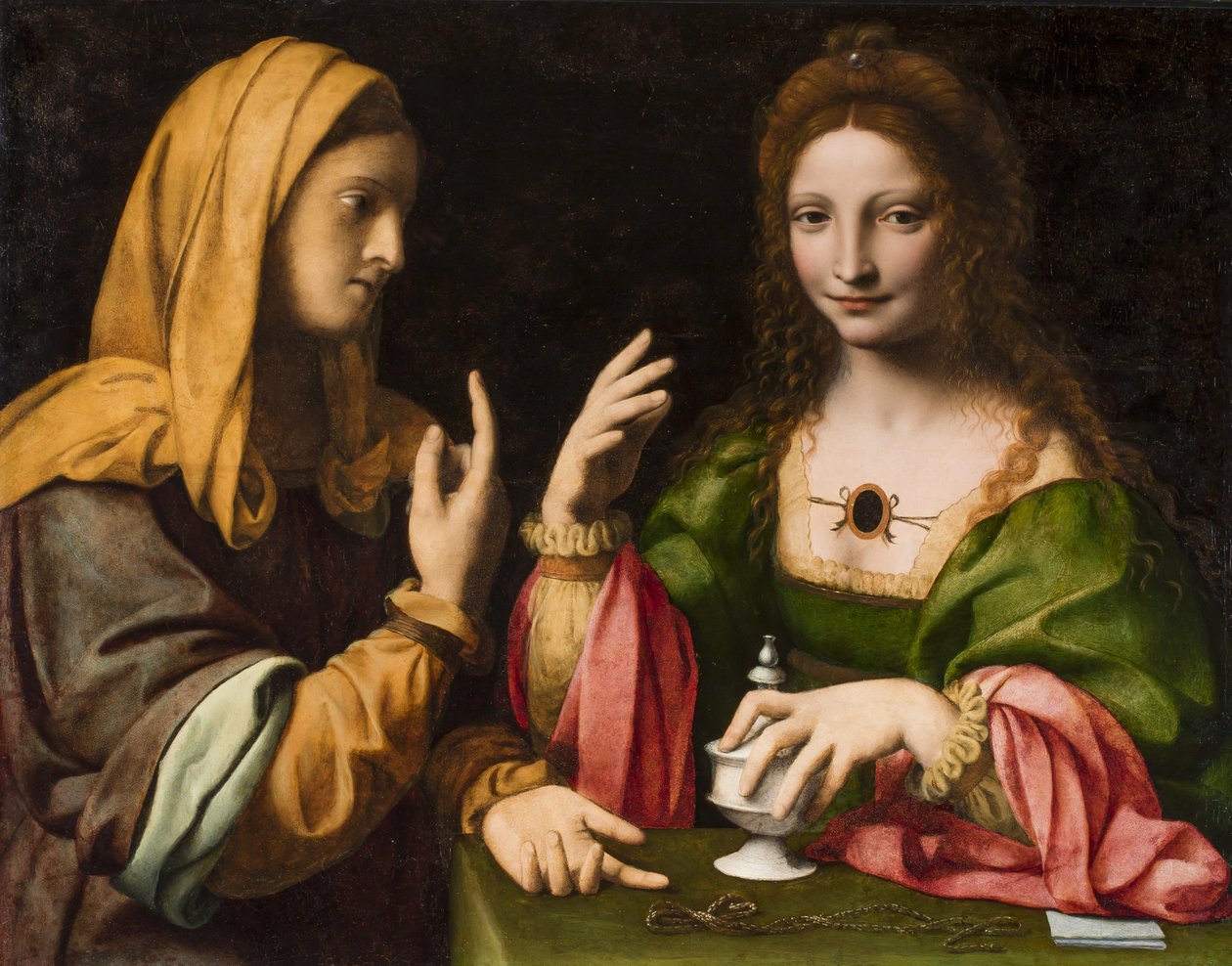 Obrácení Magdaleny, kolem roku 1520 od Bernardino Luini
