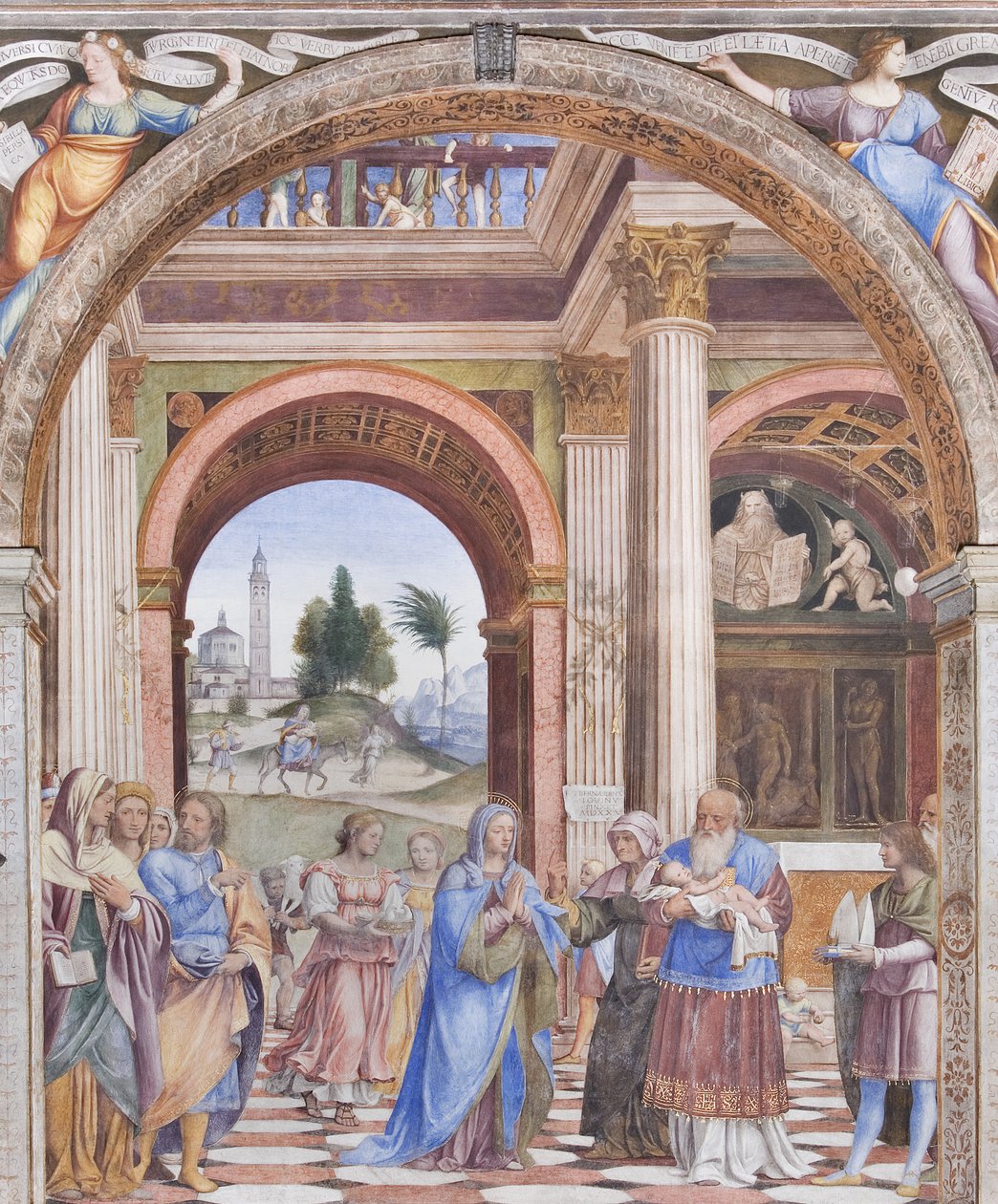 Prezentace v chrámu, 1525 od Bernardino Luini