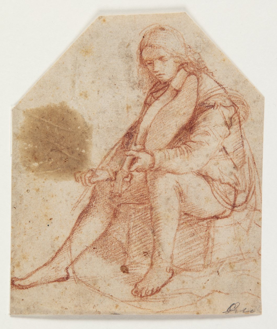 Sedící mládež s violou od Bernardino Luini
