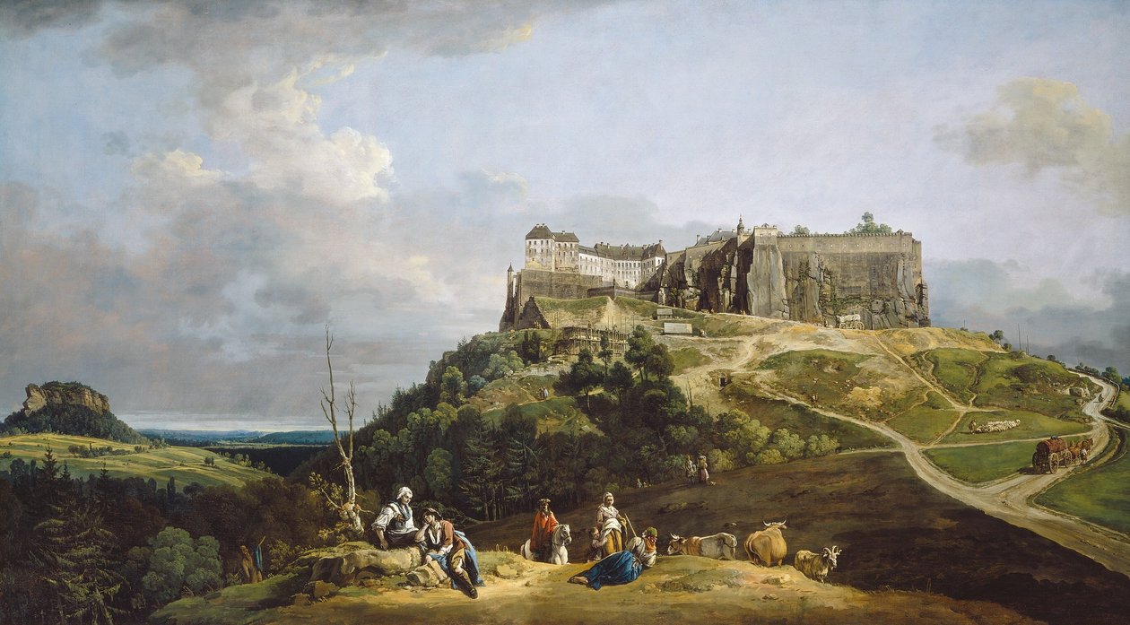 Pevnost Koenigstein od Bernardo Bellotto