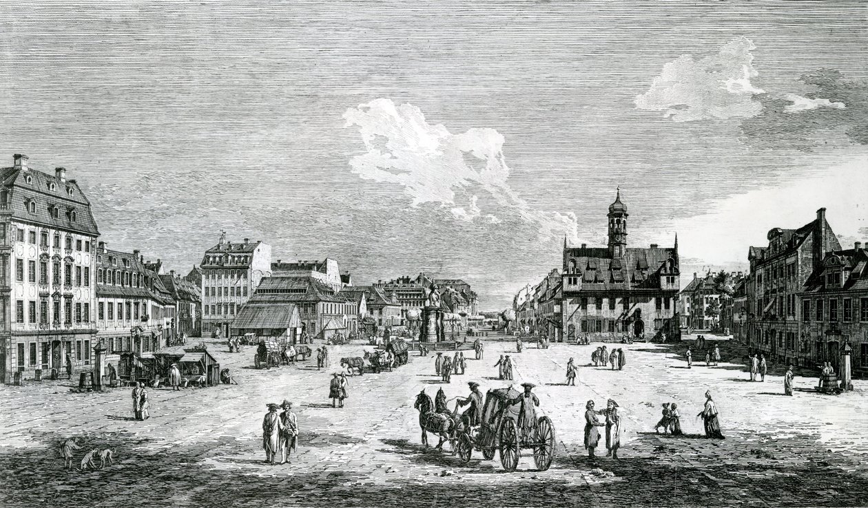 Pohled na Drážďany od Bernardo Bellotto