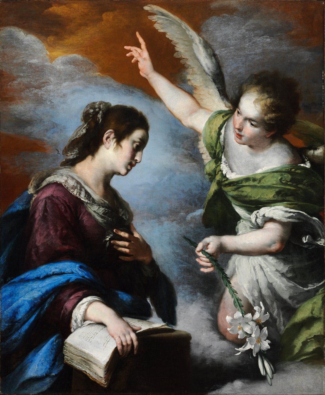 Zvěstování od Bernardo Strozzi