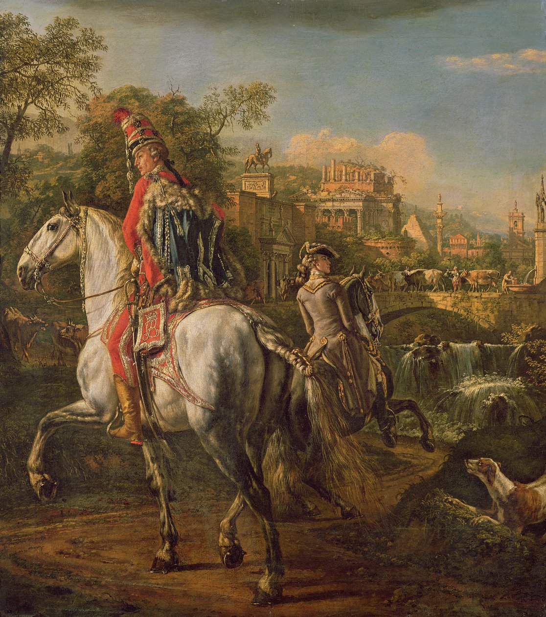 Husar na koni, 1773 od Bernardo Bellotto