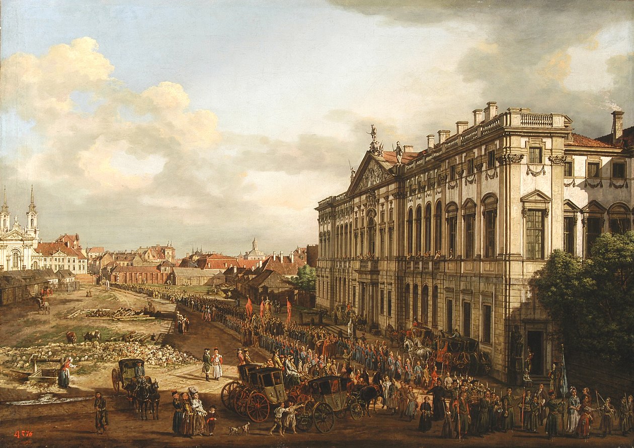 Palác Commonwealthu (Krasiski Palace) od Bernardo Bellotto