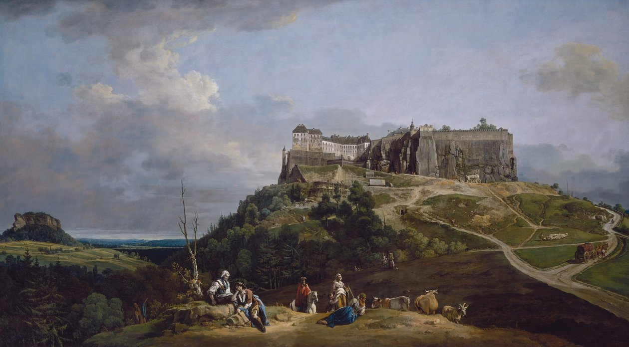 Pevnost Königstein od Bernardo Bellotto