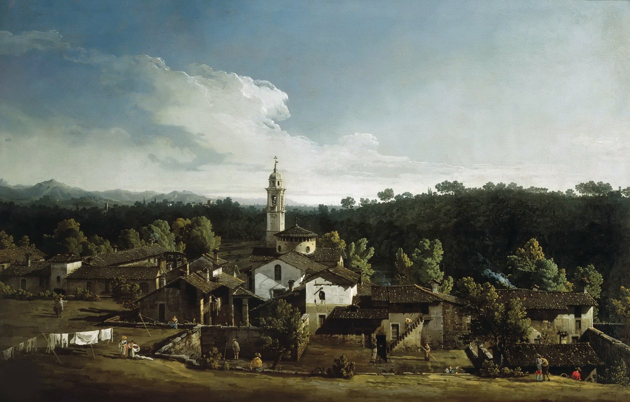Pohled na Gazzadu, 1744. od Bernardo Bellotto