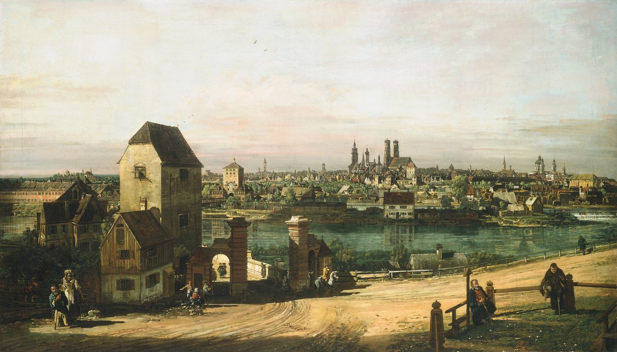 Pohled na Mnichov, c. 1761. od Bernardo Bellotto