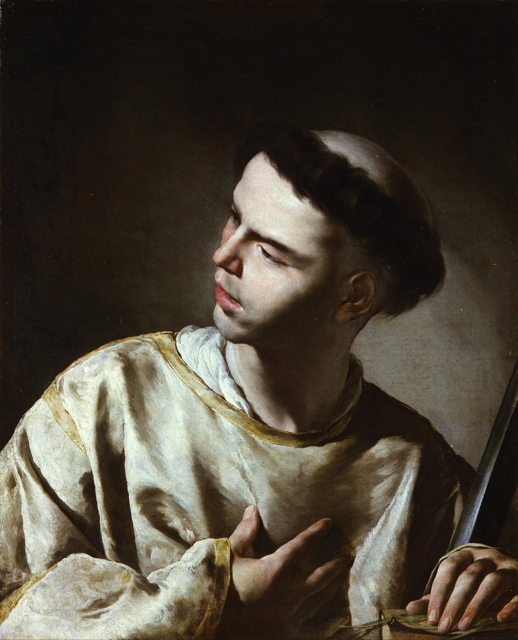 Svatý Vavřinec od Bernardo Cavallino