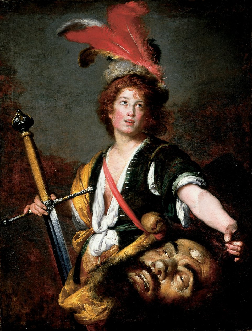 David s hlavou Goliáše od Bernardo Strozzi