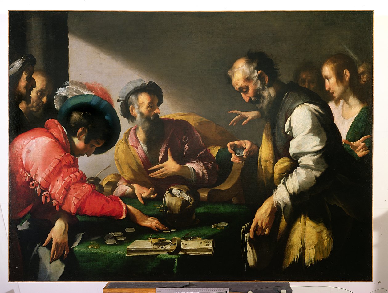 Povolání svatého Matouše, kolem roku 1620 od Bernardo Strozzi