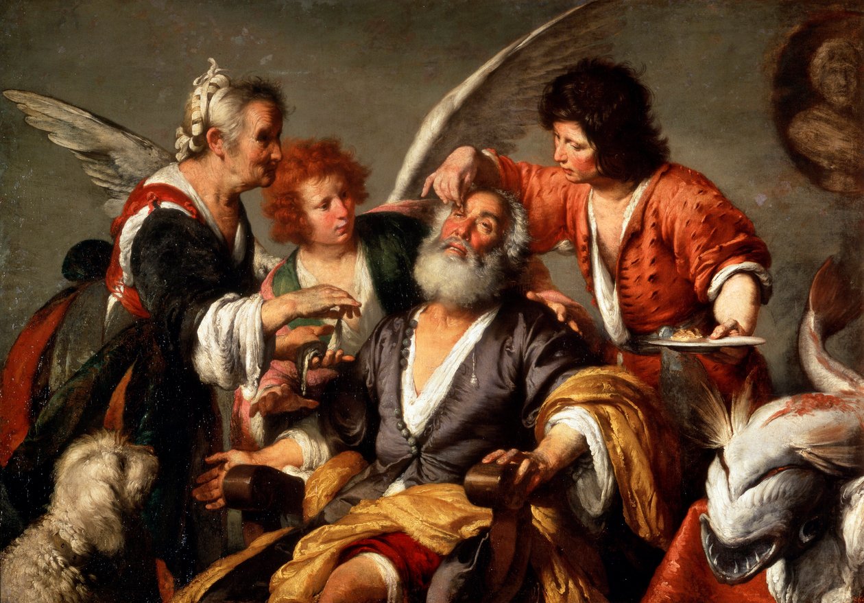 The Healing of Tobit, c1635. od Bernardo Strozzi