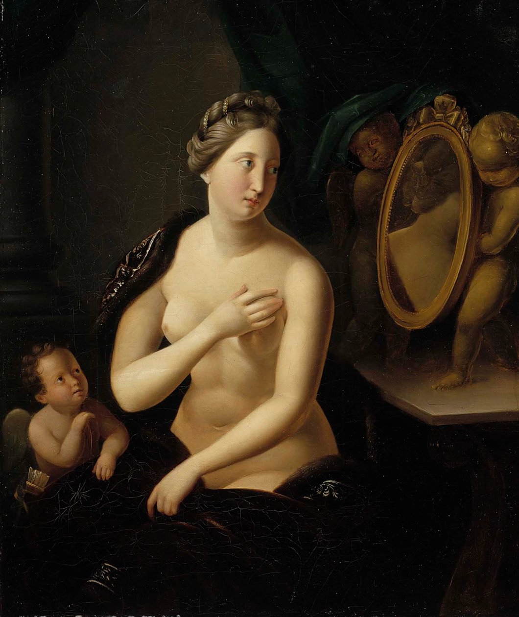 Žena při pohledu do zrcadla od Berndt Godenhjelm