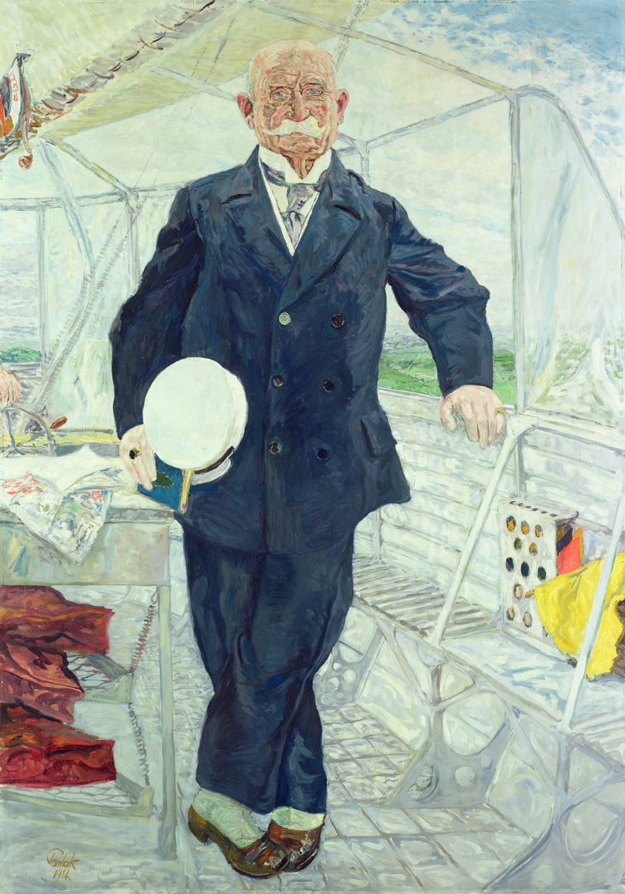 Hrabě Zeppelin (1838-1917) 1914 od Bernhard Pankok