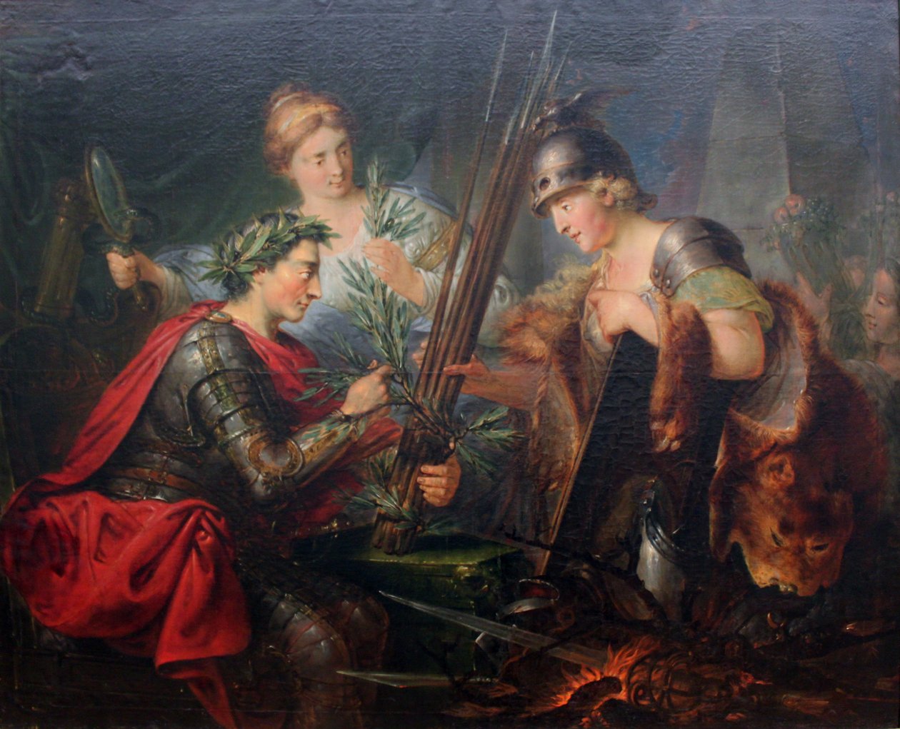 Alegorie o Fridrichu Velikém jako zakladateli svazu německých princů v roce 1785 od Bernhard Rode