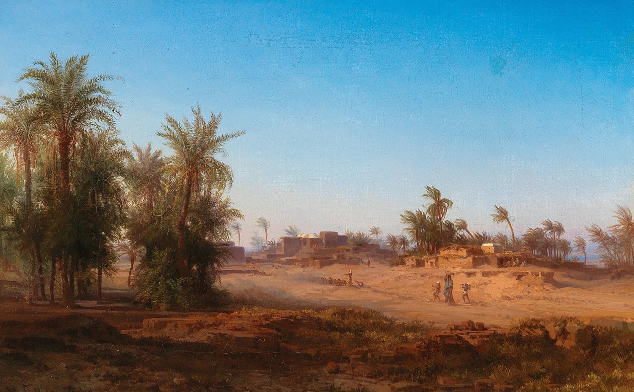 Scéna z Egypta od Bernhard Fiedler