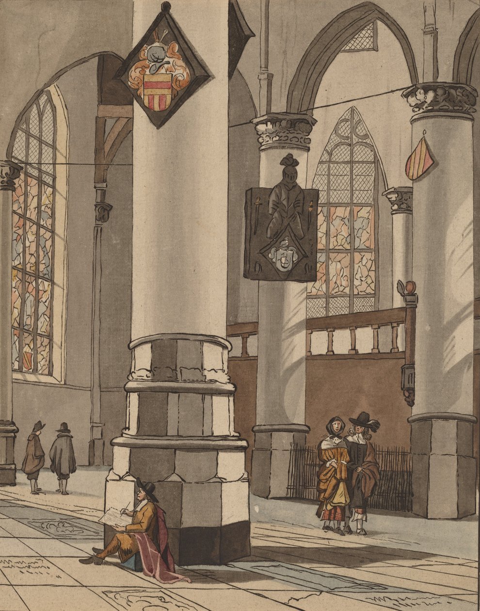 Interiér kostela, 1774. od Bernhard Schreuder