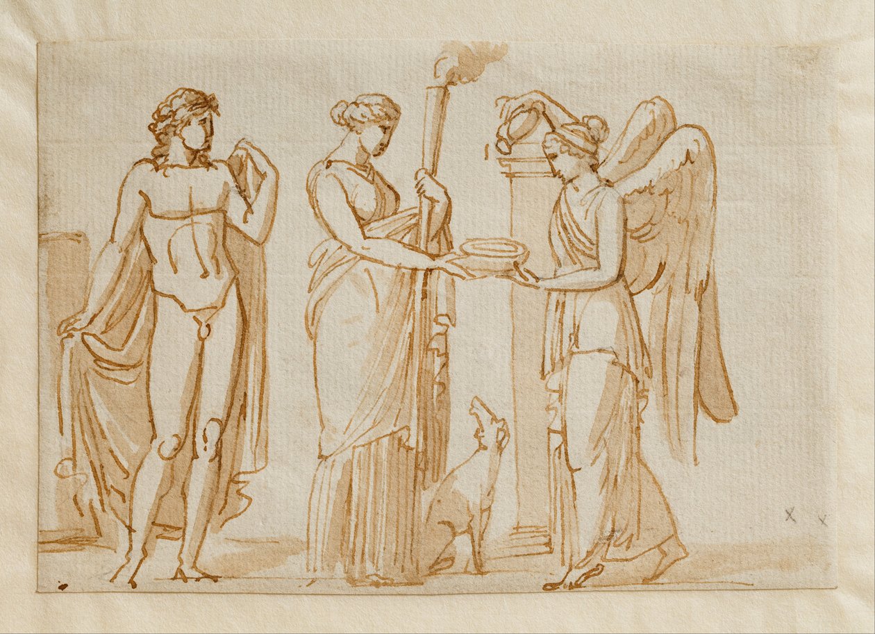 Bakchus, Diana a Vítězství () od Bertel Thorvaldsen