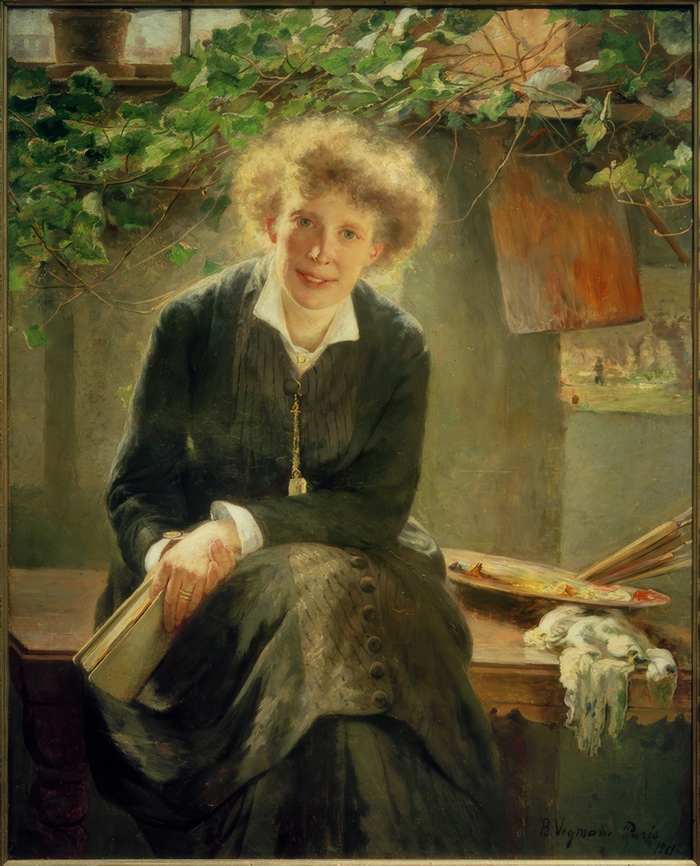 Portrét Jeanny Bauck od Bertha Wegmann