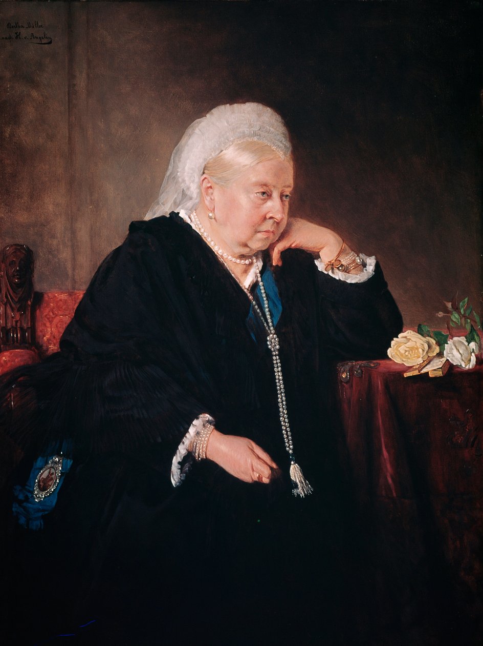Portrét královny Viktorie (malba od Bertha Muller