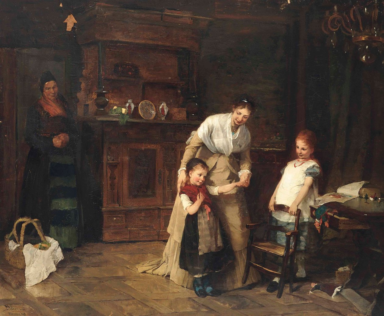 Noví přátelé, 1875 od Bertha Wegmann