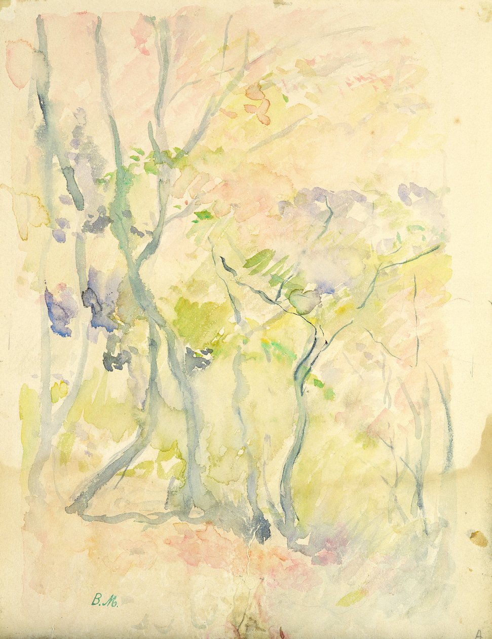 Les ve Fontainebleau, 1893 od Berthe Morisot