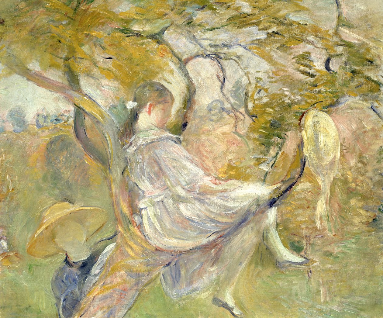 V jabloni, 1890 od Berthe Morisot