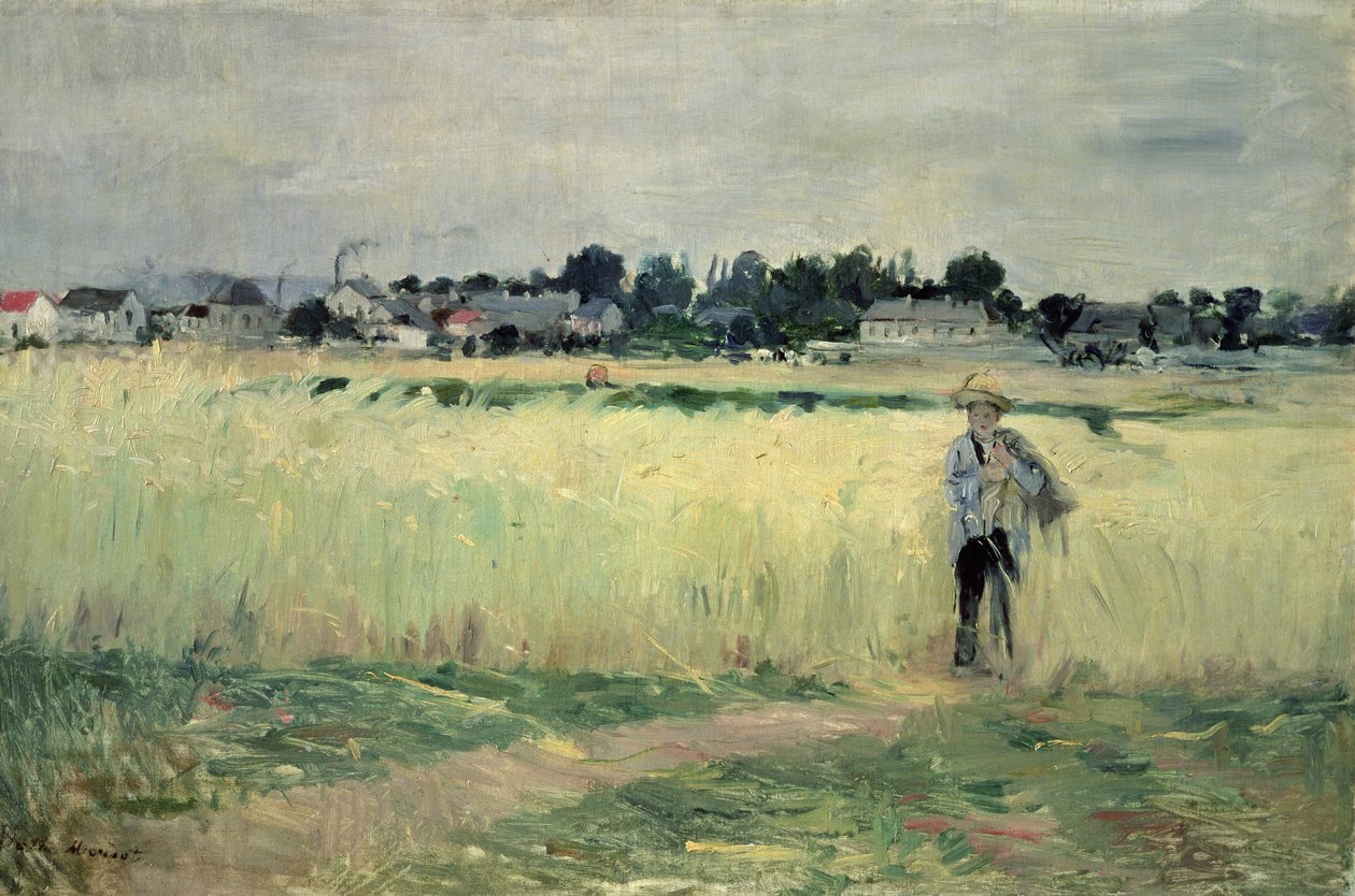 Ve Wheatfield v Gennevilliers, 1875 od Berthe Morisot
