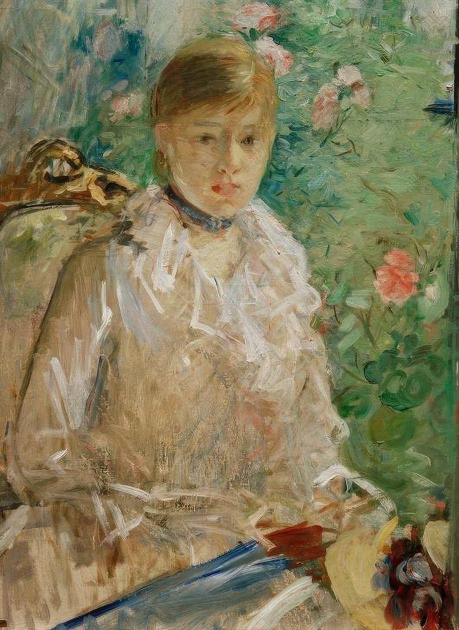 Mladá žena u okna nebo L’Eté od Berthe Morisot