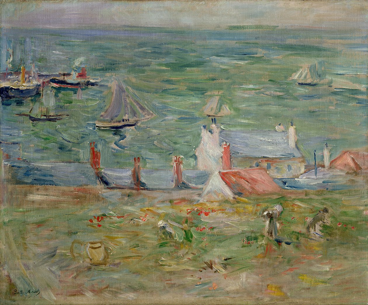 Přístav Gorey na Jersey, 1886 od Berthe Morisot