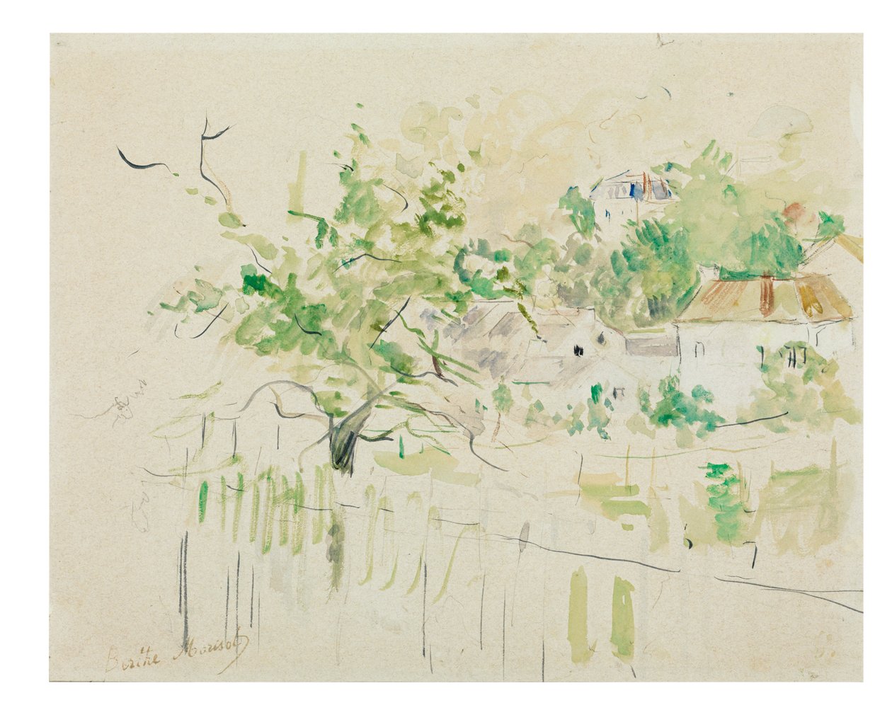 Bougival, 1884 od Berthe Morisot