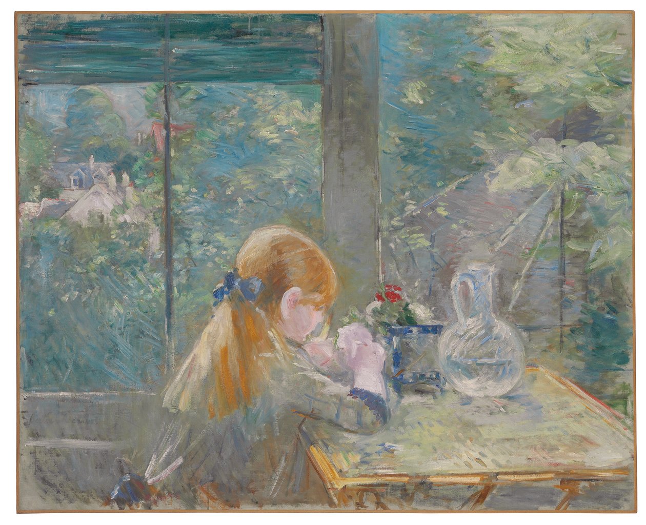 Na verandě, 1884 od Berthe Morisot
