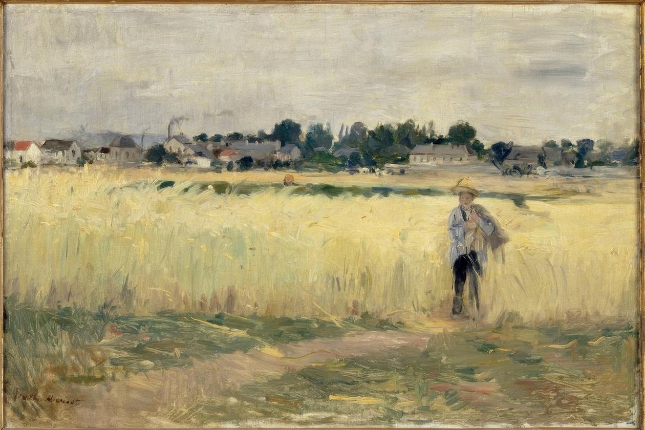 V pšenici v Gennevilliers od Berthe Morisot
