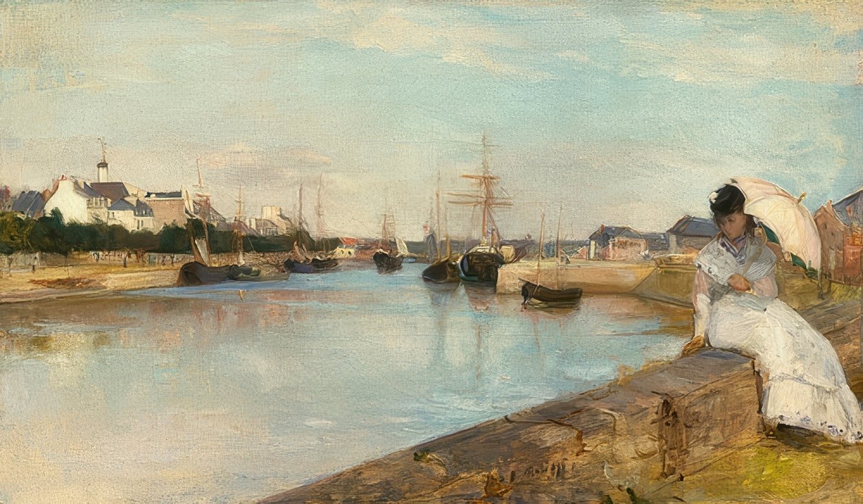 Přístav Lorient. 1869 od Berthe Morisot
