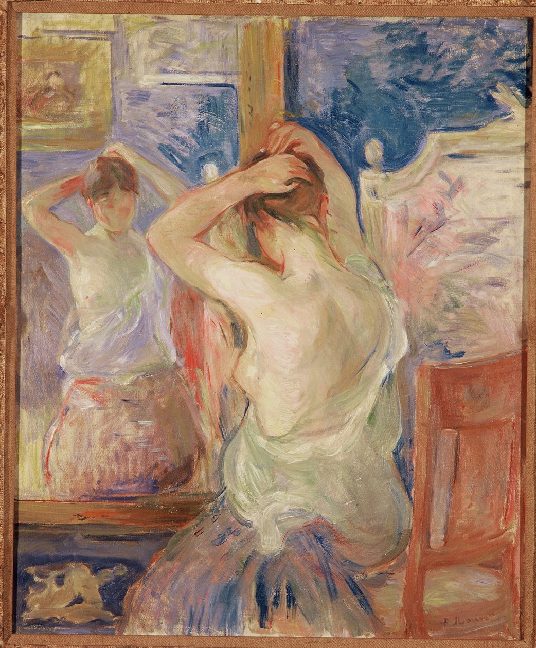 Devant la psyché, 1890 od Berthe Morisot