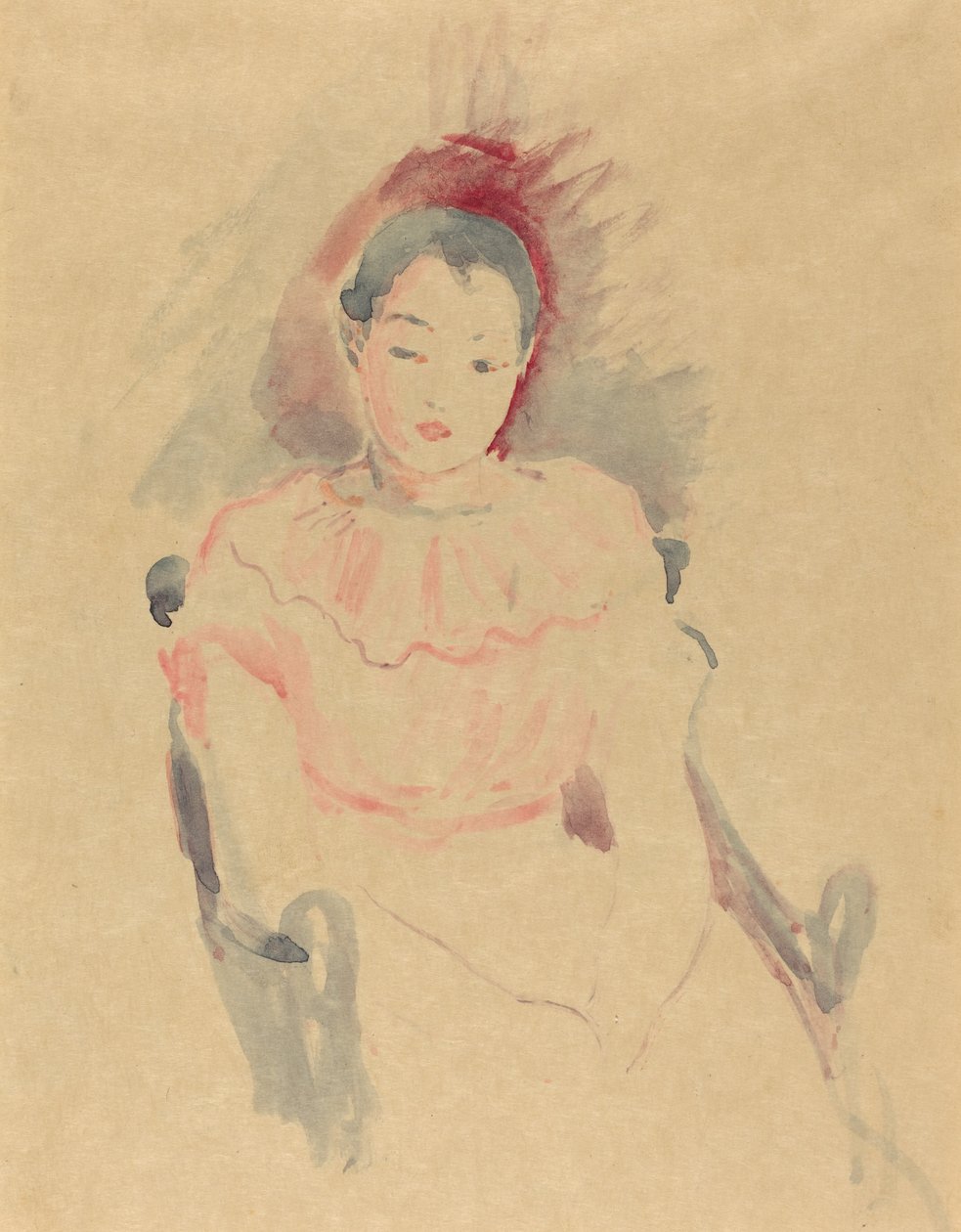 Dívka sedící, 1894. od Berthe Morisot
