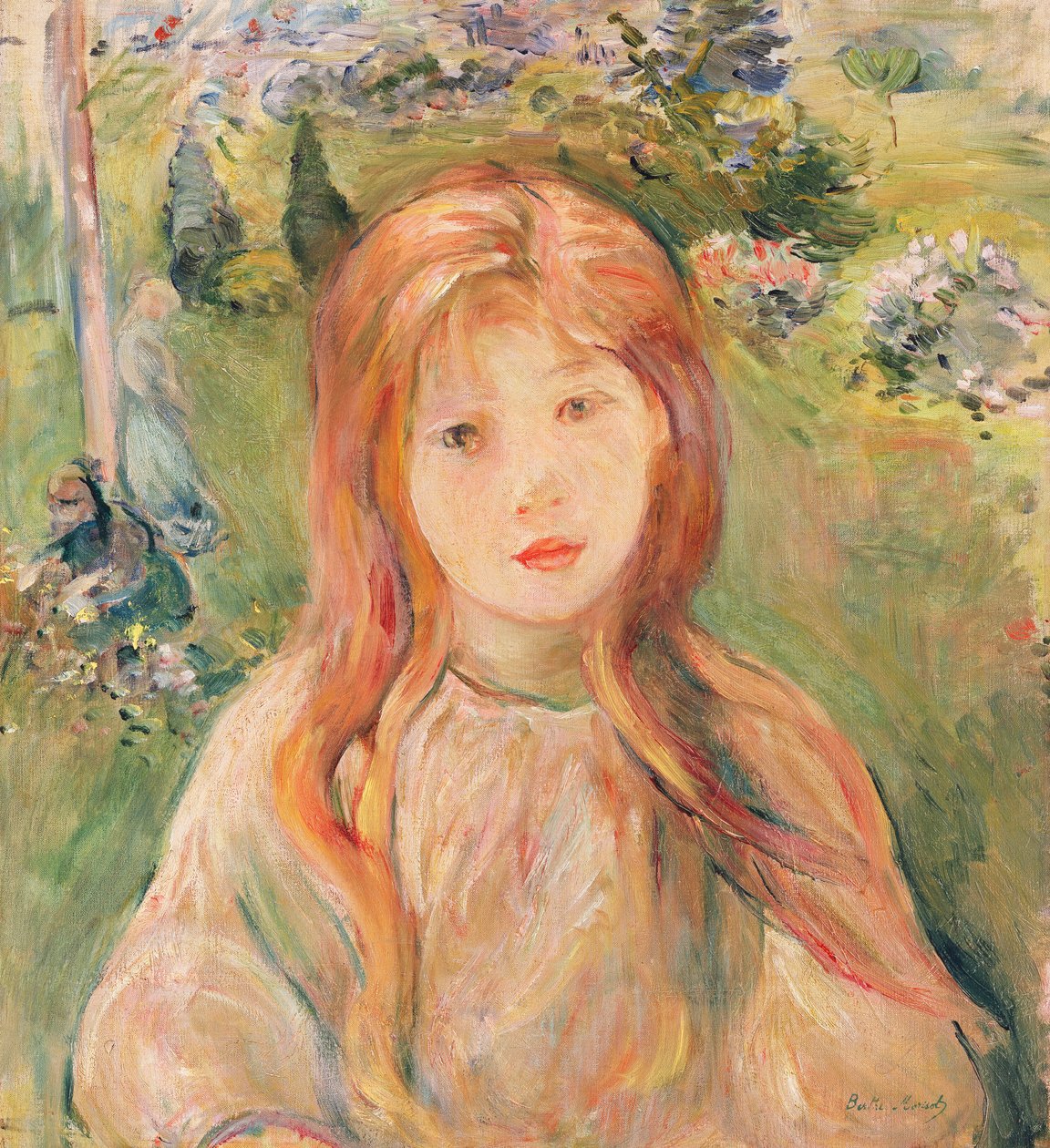 Dívka v Mesnilu, 1892 od Berthe Morisot